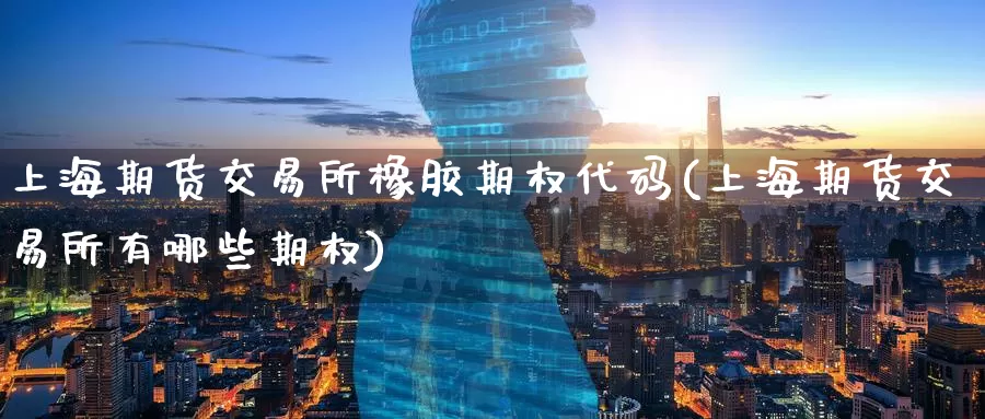 上海期货交易所橡胶期权代码(上海期货交易所有哪些期权)_https://www.zzcnk.com_期货直播_第1张