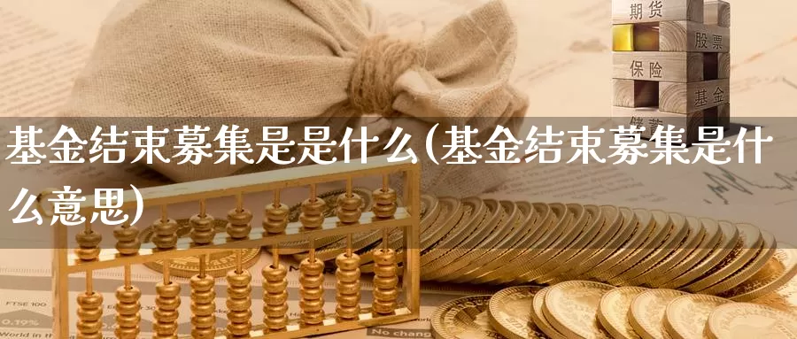 基金结束募集是是什么(基金结束募集是什么意思)_https://www.zzcnk.com_基金_第1张
