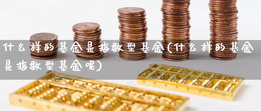 什么样的基金是指数型基金(什么样的基金是指数型基金呢)_https://www.zzcnk.com_基金_第1张