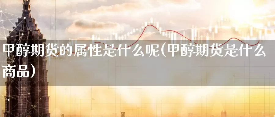 甲醇期货的属性是什么呢(甲醇期货是什么商品)_https://www.zzcnk.com_期货_第1张