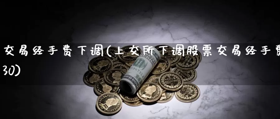 交易经手费下调(上交所下调股票交易经手费30)_https://www.zzcnk.com_股指期货_第1张