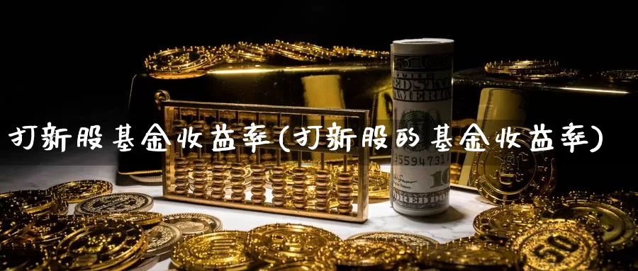 打新股基金收益率(打新股的基金收益率)_https://www.zzcnk.com_基金_第1张