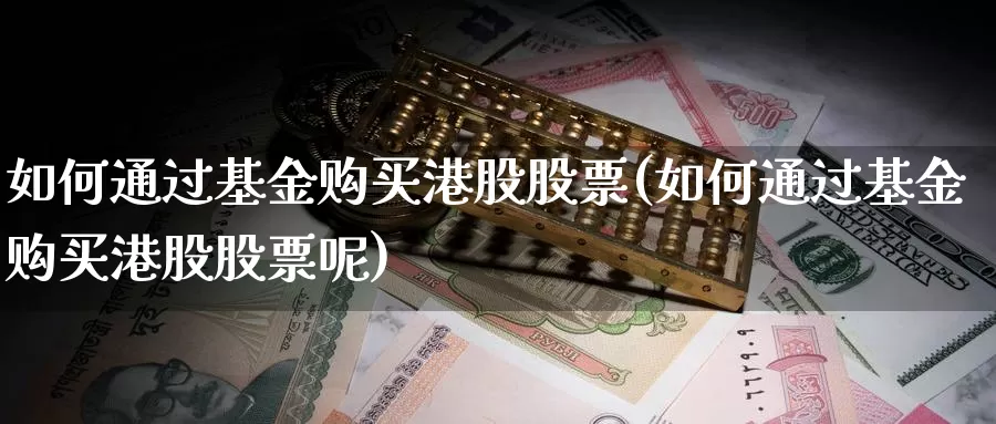 如何通过基金购买港股股票(如何通过基金购买港股股票呢)_https://www.zzcnk.com_股票_第1张