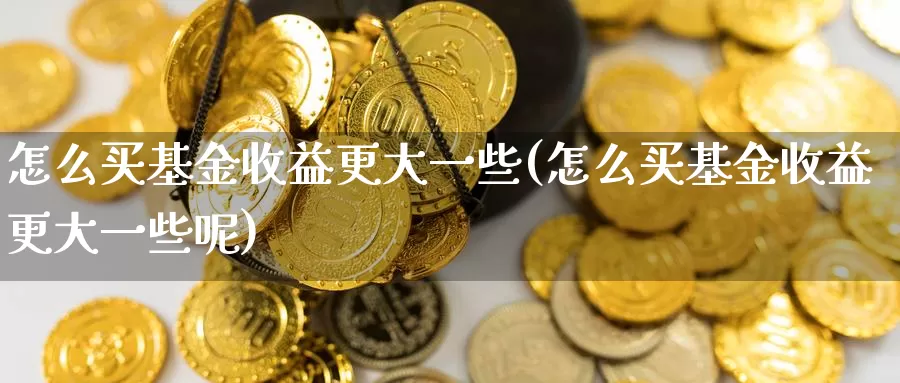 怎么买基金收益更大一些(怎么买基金收益更大一些呢)_https://www.zzcnk.com_基金_第1张