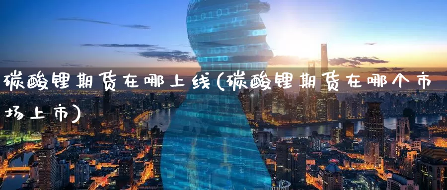 碳酸锂期货在哪上线(碳酸锂期货在哪个市场上市)_https://www.zzcnk.com_期货百科_第1张