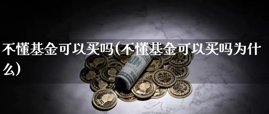 不懂基金可以买吗(不懂基金可以买吗为什么)_https://www.zzcnk.com_基金_第1张