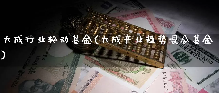 大成行业轮动基金(大成产业趋势混合基金)_https://www.zzcnk.com_基金_第1张