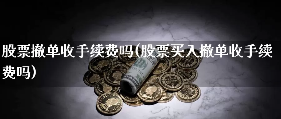 股票撤单收手续费吗(股票买入撤单收手续费吗)_https://www.zzcnk.com_期货直播_第1张