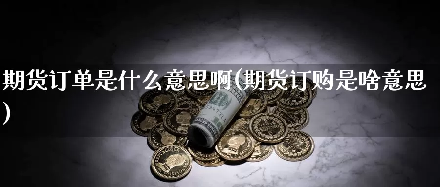 期货订单是什么意思啊(期货订购是啥意思)_https://www.zzcnk.com_股票_第1张