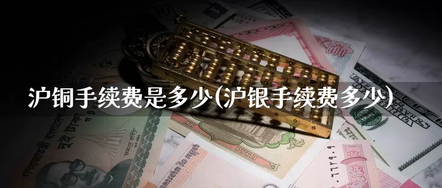 沪铜手续费是多少(沪银手续费多少)_https://www.zzcnk.com_股指期货_第1张