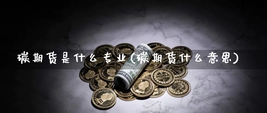 碳期货是什么专业(碳期货什么意思)_https://www.zzcnk.com_期货_第1张