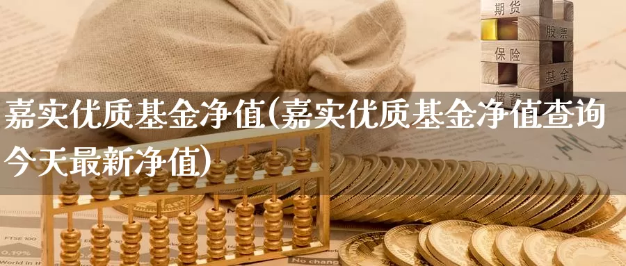 嘉实优质基金净值(嘉实优质基金净值查询今天最新净值)_https://www.zzcnk.com_股票_第1张
