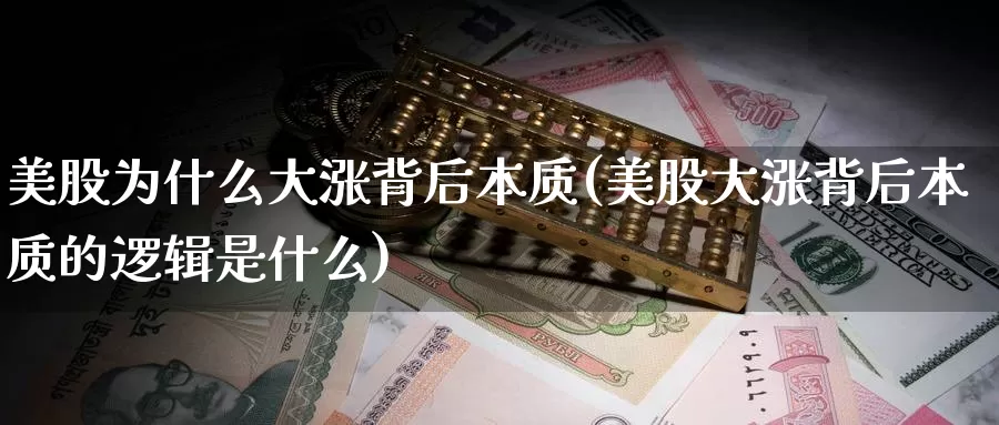 美股为什么大涨背后本质(美股大涨背后本质的逻辑是什么)_https://www.zzcnk.com_财经_第1张