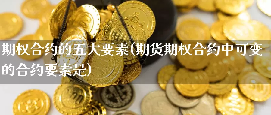 期权合约的五大要素(期货期权合约中可变的合约要素是)_https://www.zzcnk.com_股指期货_第1张