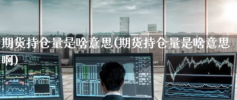 期货持仓量是啥意思(期货持仓量是啥意思啊)_https://www.zzcnk.com_原油期货_第1张