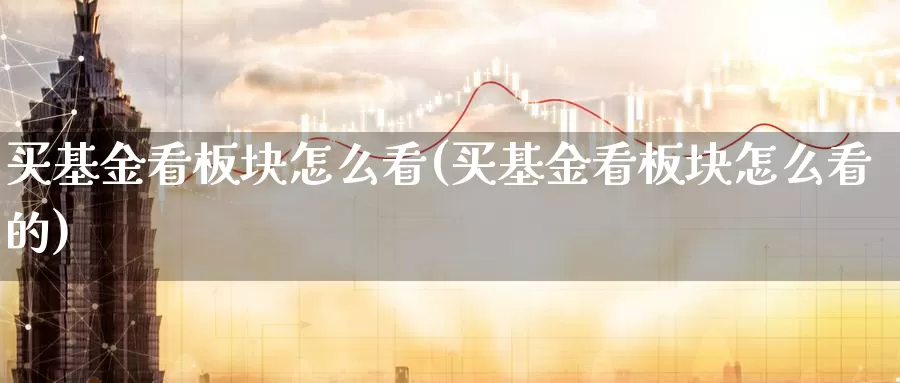 买基金看板块怎么看(买基金看板块怎么看的)_https://www.zzcnk.com_基金_第1张