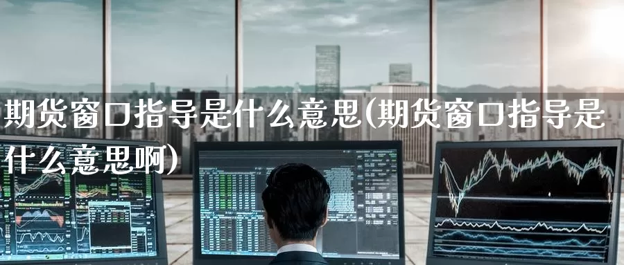 期货窗口指导是什么意思(期货窗口指导是什么意思啊)_https://www.zzcnk.com_纳指期货_第1张
