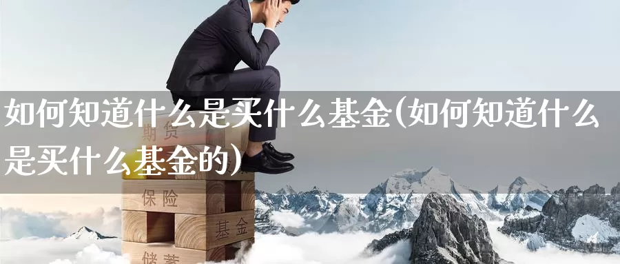 如何知道什么是买什么基金(如何知道什么是买什么基金的)_https://www.zzcnk.com_基金_第1张