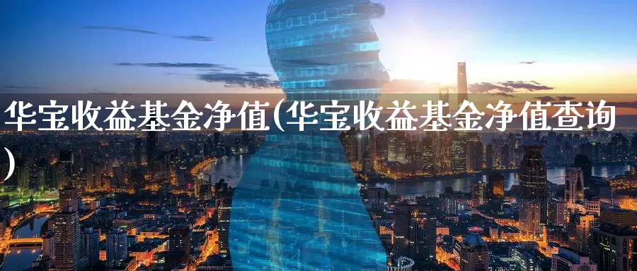 华宝收益基金净值(华宝收益基金净值查询)_https://www.zzcnk.com_期货_第1张