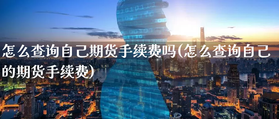 怎么查询自己期货手续费吗(怎么查询自己的期货手续费)_https://www.zzcnk.com_期货直播_第1张