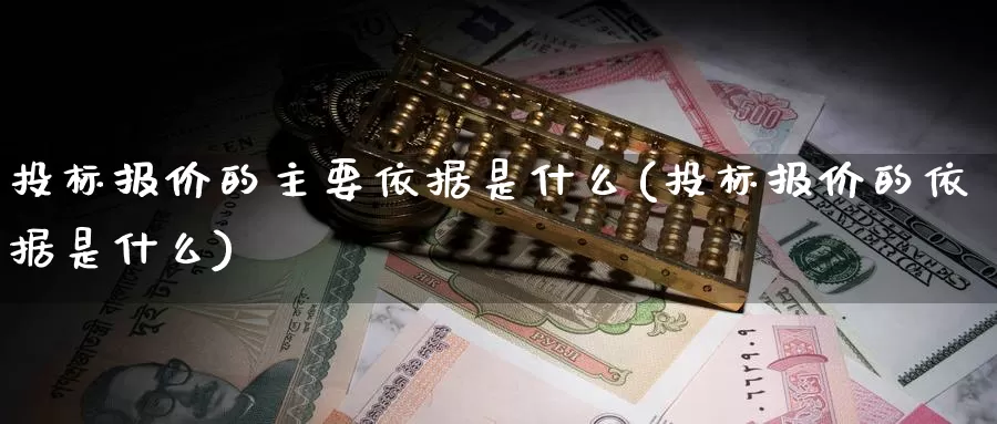 投标报价的主要依据是什么(投标报价的依据是什么)_https://www.zzcnk.com_股指期货_第1张
