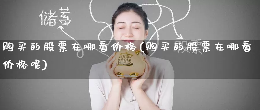 购买的股票在哪看价格(购买的股票在哪看价格呢)_https://www.zzcnk.com_股票_第1张