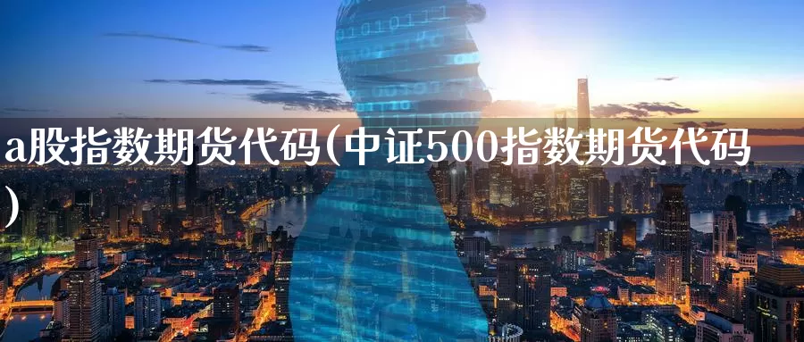 a股指数期货代码(中证500指数期货代码)_https://www.zzcnk.com_原油期货_第1张