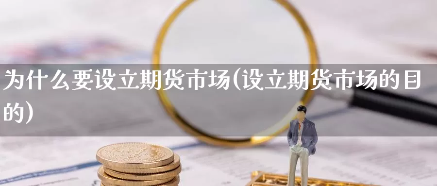 为什么要设立期货市场(设立期货市场的目的)_https://www.zzcnk.com_股指期货_第1张