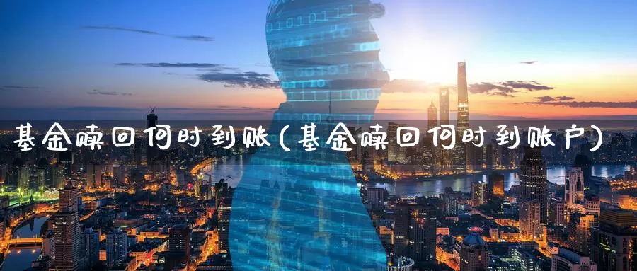 基金赎回何时到账(基金赎回何时到账户)_https://www.zzcnk.com_股票_第1张