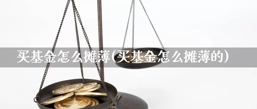 买基金怎么摊薄(买基金怎么摊薄的)_https://www.zzcnk.com_基金_第1张