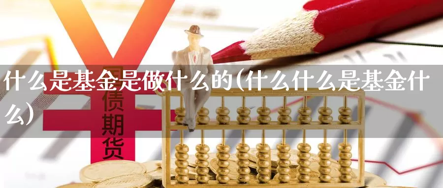 什么是基金是做什么的(什么什么是基金什么)_https://www.zzcnk.com_基金_第1张