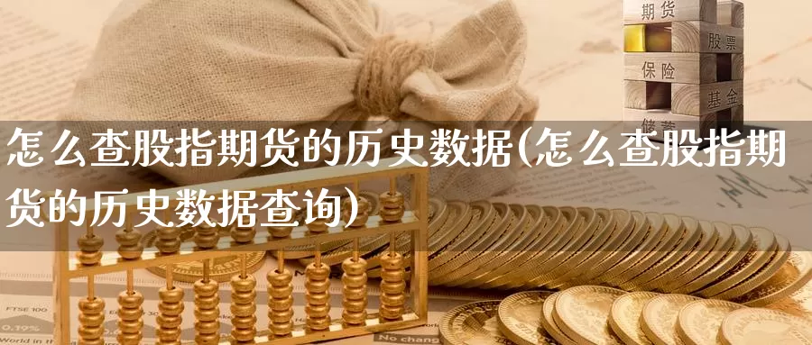 怎么查股指期货的历史数据(怎么查股指期货的历史数据查询)_https://www.zzcnk.com_期货直播_第1张
