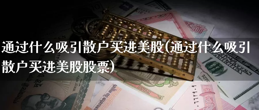 通过什么吸引散户买进美股(通过什么吸引散户买进美股股票)_https://www.zzcnk.com_财经_第1张