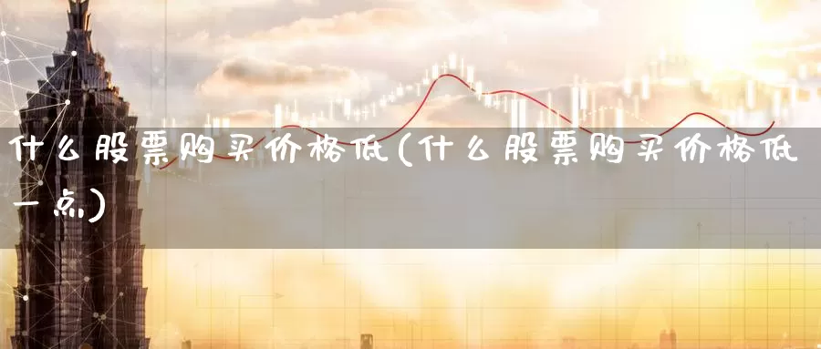 什么股票购买价格低(什么股票购买价格低一点)_https://www.zzcnk.com_股票_第1张