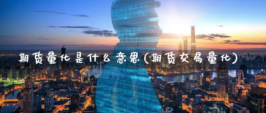 期货量化是什么意思(期货交易量化)_https://www.zzcnk.com_期货_第1张