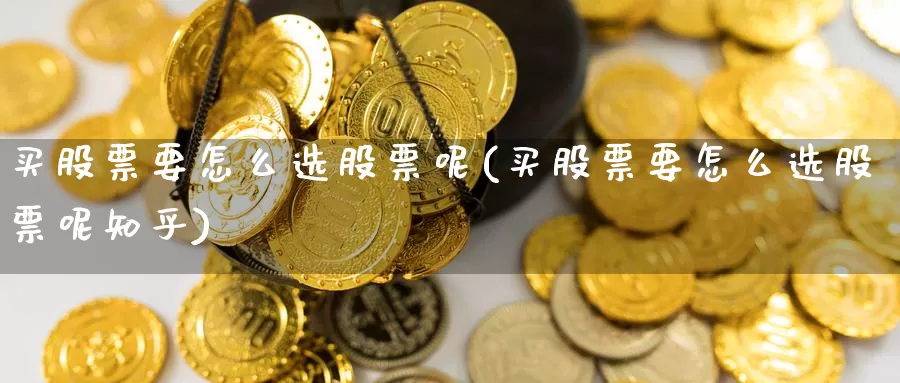 买股票要怎么选股票呢(买股票要怎么选股票呢知乎)_https://www.zzcnk.com_股票_第1张