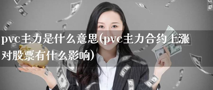 pvc主力是什么意思(pvc主力合约上涨对股票有什么影响)_https://www.zzcnk.com_股指期货_第1张