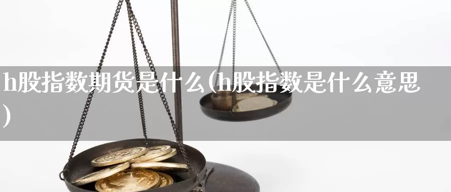 h股指数期货是什么(h股指数是什么意思)_https://www.zzcnk.com_股票_第1张